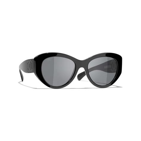 Butterfly Sunglasses Acetate Black. Lenses: Grey 